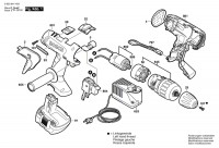 Bosch 0 603 941 430 Psb 14,4 Ve-2 Cordl Perc Screwdr 14.4 V / Eu Spare Parts